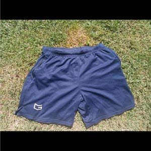 Dark Blue Athletic Shorts Size 2X-Large